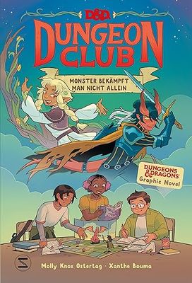 D&D Dungeon Club. Monster bekämpft man nicht allein: Spannende Graphic Novel über Abenteuer, Freundschaft und Veränderung | Graphic Novel für Kinder ab 8