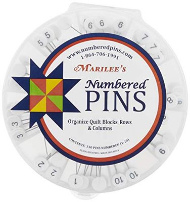 Marilee's Numbered Pins Marilee's Q-Épingles numérotées en métal Blanc