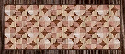Passatoia da corridoio, 100% Made in Italy, Tappeto antimacchia con stampa digitale, Runner antiscivolo e lavabile, Modello Geometrico - Alessandro, cm 115x65