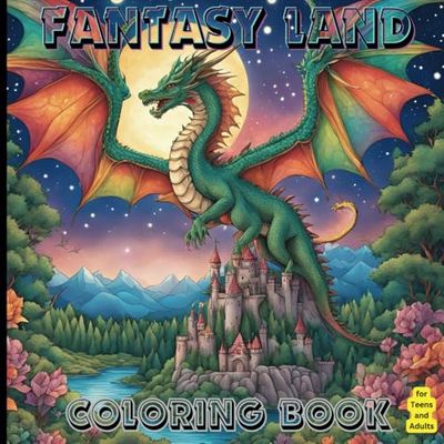 Fantasy Land Coloring Book: This coloring book features intricate illustrations of magical creatures, fairytale landscapes, and fantastical scenes.