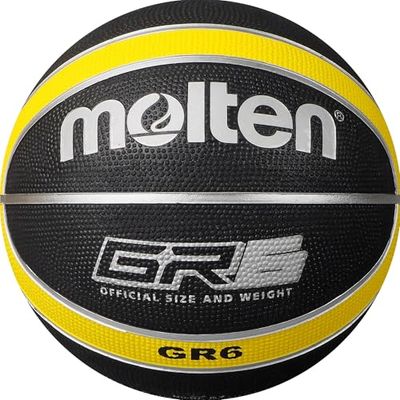 Molten - Bola de basquetebol (Tamanho 6), cor preta e amarela