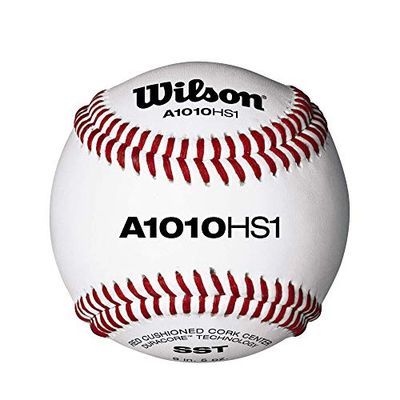 Wilson Pro Series - Palloni da baseball A1010 HS1, SST, NFHS (una dozzina)