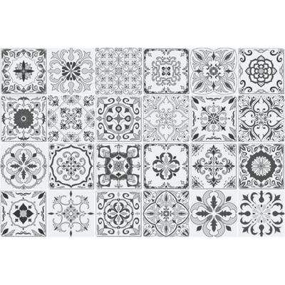 Ambiance Azulejos Dagoberto Azulejos - Adhesivo decorativo para pared (24 pegatinas de 30 x 30 cm)