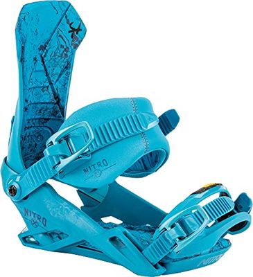 Nitro Team '22 All Mountain Freestyle Freeride Fixation Snowboard Hommes, F.C.S. -Bleu, L