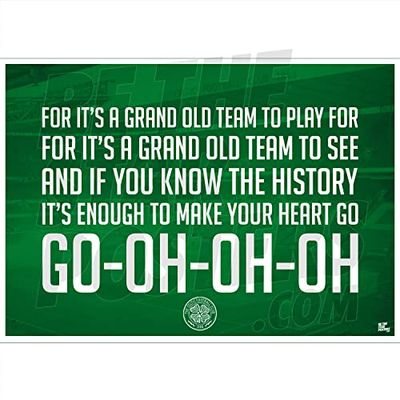Be The Star Posters Poster du club de football celtique Chant - Format A2 - Produit sous licence officielle - Disponible en taille A2 - A2
