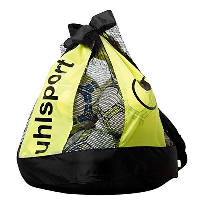 uhlsport Uni mesh-stof baltas, zwart/fluo geel, 35 x 15 x 48 cm