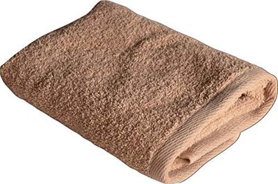 Kit coccola, asciugamano 40x60 cm colore nocciola 450 gr/mq, 100% cotone