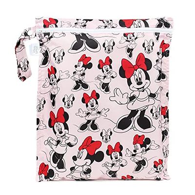 Bumkins - Wetbag - Disney Minnie Mouse - Pink, 30 x 35 cm, Waterdichte tas
