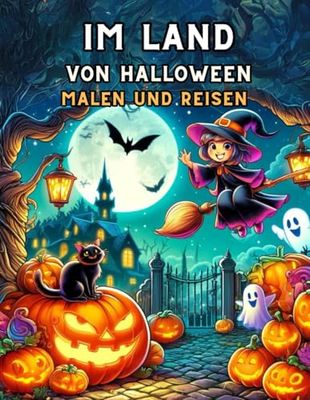 Im Land von Halloween. Ausmalen und reisen: 30 gruselige Ausmalbücher; Halloween für Kinder; für Jungen und Mädchen