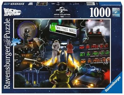 Ravensburger - Puzzle Regreso al Futuro, Rompecabezas para Adultos, Regalo para Niños de 14+ Años, Juego Educativo y Estimulante, 1000 Piezas, 70x50 cm