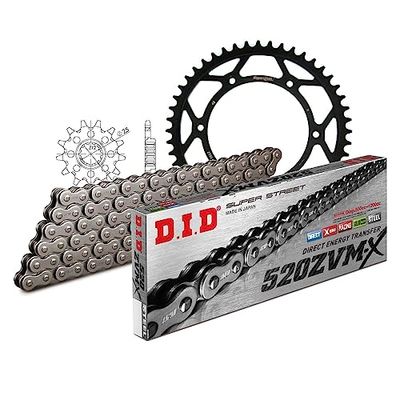 Kettingset DID staal 520ZVM-X / 114 eindeloos voor Husqvarna SMR 570 cc Bj. 2001-2004