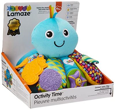 LAMAZE Octivity Time Baby Sensory Toy Soft Baby Toy for Sensory Play and Discovery, Octopus Toddler Toy Suitable de 6 meses, 1 ano de idade e meninas