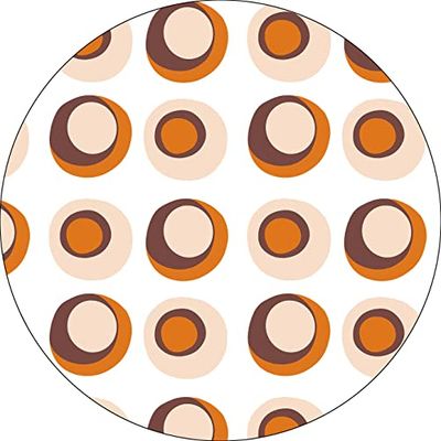 Bonateks, Ronde digitaal bedrukte muismat, antislip onderkant, voor kantoor en thuis, diameter: 22 cm