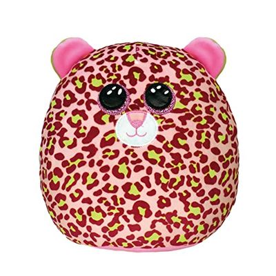 Ty - Squish a Boos - Coussin Peluche Enfant Lainey le léopard 20cm, TY39299