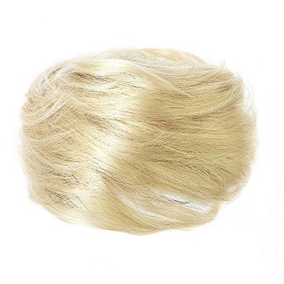 American Dream 100 Percent Human Hair Bun Number 60A, Pure Ash Blonde Large