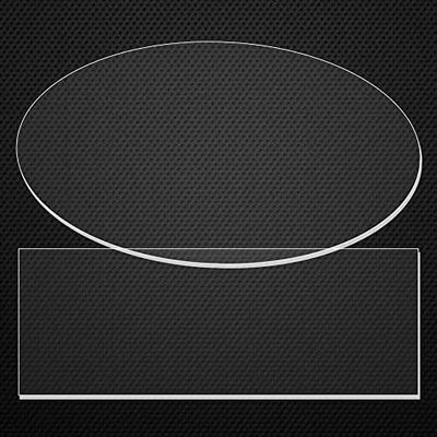 Handmade By Stukk 2 Acrylic Rectangle Oval Shape Ganaching Plates Clear Ganache Cake Decorating Board