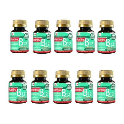 Vitamina B12 Masticabile 1000 mcg 3650 Compresse Orosolubili 1 al dì | Senza Glutine e Lattosio | non di origine animale | Cianocobalamina Metilcobalamina | Energia | Sistema Immunitario