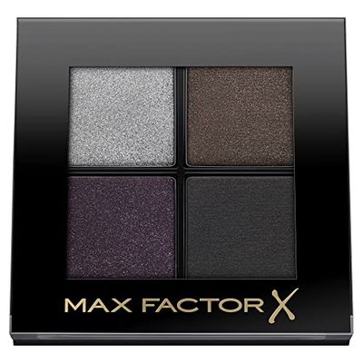 Max Factor Colour X-Pert Soft Touch Palette, 4 Ombretti dal Colore Intenso, Altamente Sfumabili, 005 Misty Onyx