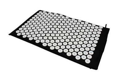 Acupressuurmat - nagelmat - yogamat - Shiatsu accu-pressuur - zwart