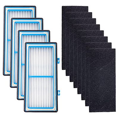 Ying-ti Lot de 4 filtres HEPA + 8 filtres à charbon pour filtre à air Holmes AER1 de remplacement pour HAPF30AT et HAP242-NUC