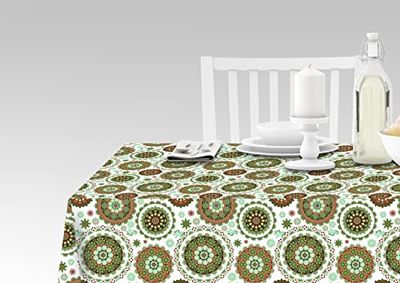 Doge Milano Nappe avec impression numérique, 100% Made in Italy Nappe antidérapante pour salle à manger, lavable et antitache, Modèle Rhonda, 140x240 cm