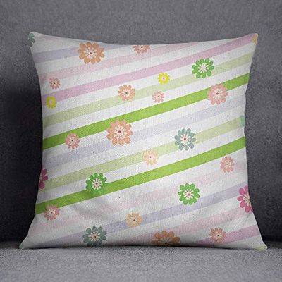 Bonamaison Funda de cojín, Cotton, Multicolor, 45X45