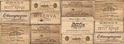 Vilber Grande chef reserva tapete, vinil e PVC, castanho, 75 x 180 cm