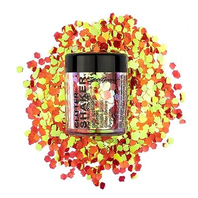 Stargazer Shaker à Paillettes Chunky Orange UV