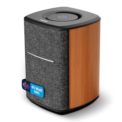 Edifier MS50A - Haut-Parleur WiFi Samrt avec Bluetooth et Fonction stéréo sans Fil Fonctionne avec Amazon Alexa, Apple AirPlay 2, Spotify, etc. Marron