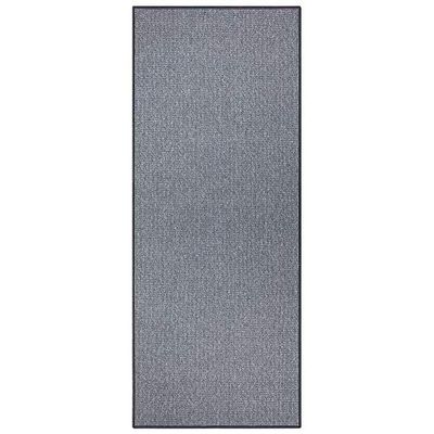 BT Carpet Bouclé - Alfombra Antideslizante para Pasillo, Cocina, salón, baño, baño, Color Gris, 80 x 400 cm