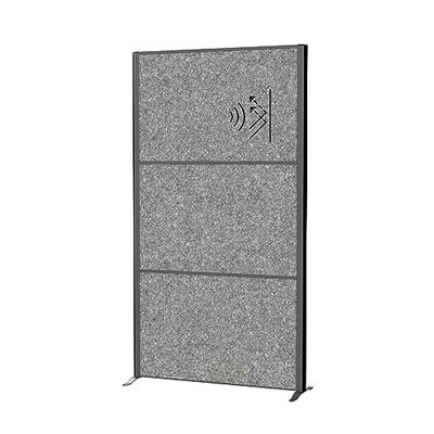 Maul Skiljevägg Akustisk Maulconnecto 180 x 100 cm, Rumsavdelare För Kontor Och Skrivbord, Fristående Rumsavskiljare Med Stativ, Perfekt Som insynsskydd Och Ljudisolering, Allergivänlig Fleece