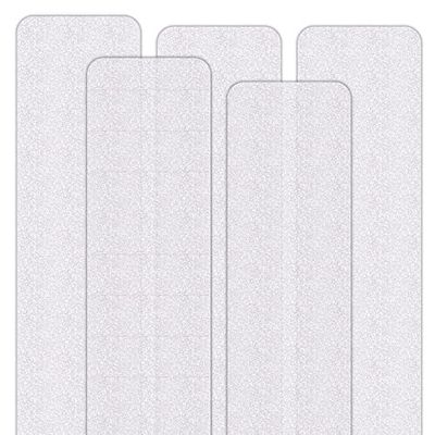 SeKi Anti-Slip Strips for Stairs/Showers/Bathtubs/Self-Adhesive/Barefoot Friendly Slip Class R9 According to DIN 51130 / Pack of 5