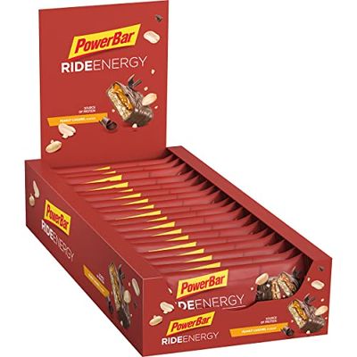 Powerbar Ride Energy Peanut-Caramel 18x55g - Barre protéinée aux glucides + Magnésium