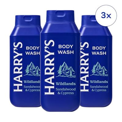 Harry's Men's Body Wash, Wildlands, 473ml, Pack of 3 - No Parabens, Sulfates, or Dyes