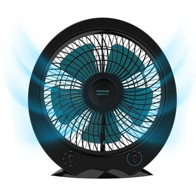 Cecotec Vloerventilator Vierkant Box Fan EnergySilence 4500 Power Box Black. 45W, Diameter 12 Inch, 5 Bladen, 3 Snelheden, Timer 1u, Draaibare Rooster en Maximale Veiligheid