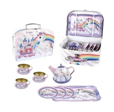 Magni - Tea set in suitcase, with unicorn (3905)