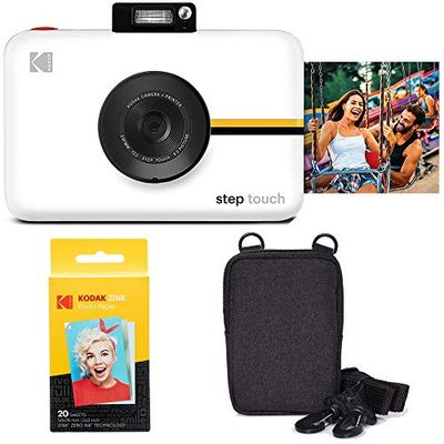 Kodak Step Touch 13MP Digitale Camera & Instant Printer met 3.5 LCD Touchscreen (Wit) Go-bundel