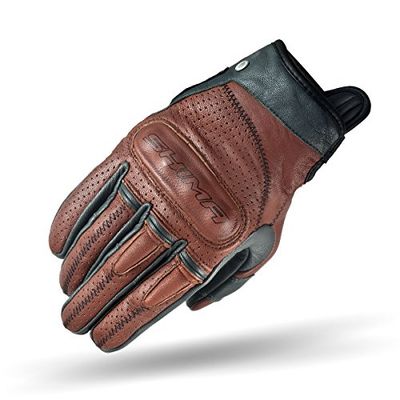SHIMA CALIBER, retro vintage clássico ventilado verão luvas de motociclismo (S-XXL), castanho, tamanho: XL
