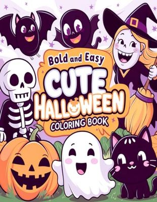 Bold and Easy Halloween Fun: The Perfect Coloring Book to Spark Creativity and Joy in Kids Ages 3 to 9 - Adorable: A coloring book that combines ... fun, supporting fine motor skills developmen