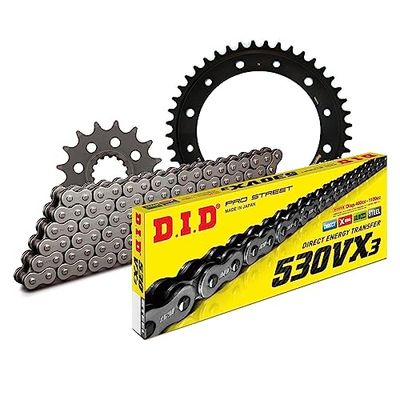 Kettingset DID staal 530VX3 / 116 eindeloos voor Honda CB R RA 1000 ccm Bj. 2008-2020