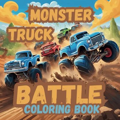 Monster Truck Battle Coloring Book: Children's Coloring Book