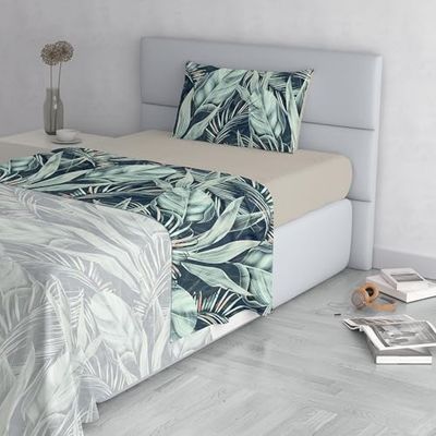 Italian Bed Linen FASHION Set med säng i Italien, mikrofiber, tropiskt, enkelt
