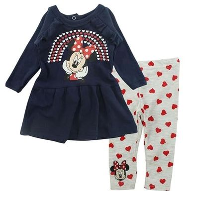 Disney Baby Minnie Fille Set, marineblauw, 3 maanden, Marinier, 3 Maanden