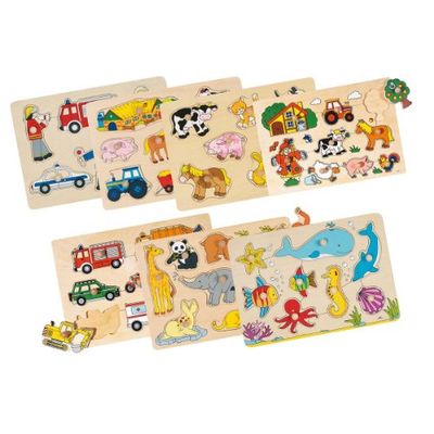 GoKi 57632 Powerdisplay Puzzles Lift-Out Mixtes