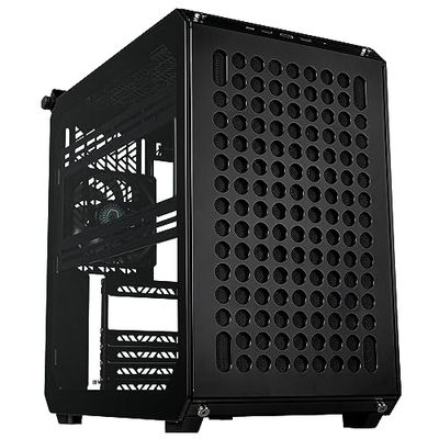 Cooler Master Qube 500 Flatpack - Mid-Tower ATX PC Case, Fully Modular, 1 x 120 mm Pre-installed SF Black Rear Fan, Vertical GPU Mount, Supports EATX Motherboard & Dual 280 mm Radiators - Black