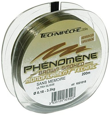 Technipeche Phénomène - Sedal monofilamento de Pesca, Color marrón, Talla 0,45/1000 m