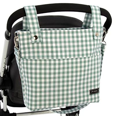 Talega para silla de Paseo Rosy Fuentes - Bolso para Silla de Paseo - Limpieza Sencilla 0-verde