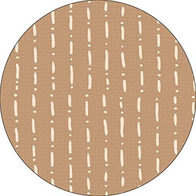 Bonateks, Round Digital Printed Mouse Pad, Non-Slip Base, for Office and Home, Diameter:22cm