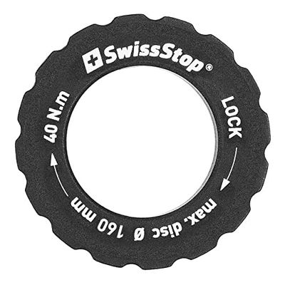 SwissStop Anillo de Bloqueo del Rotor, Unisex Adulto, Negro, Talla única