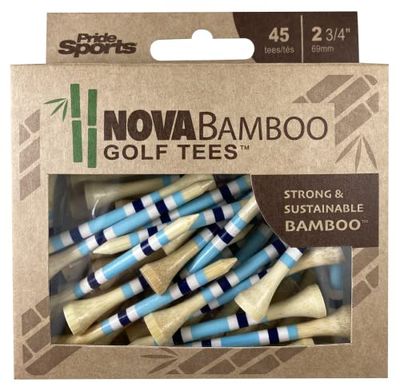 PrideSports 2-3/4" Nova Bamboo Tees Blue/White/Navy Stripe